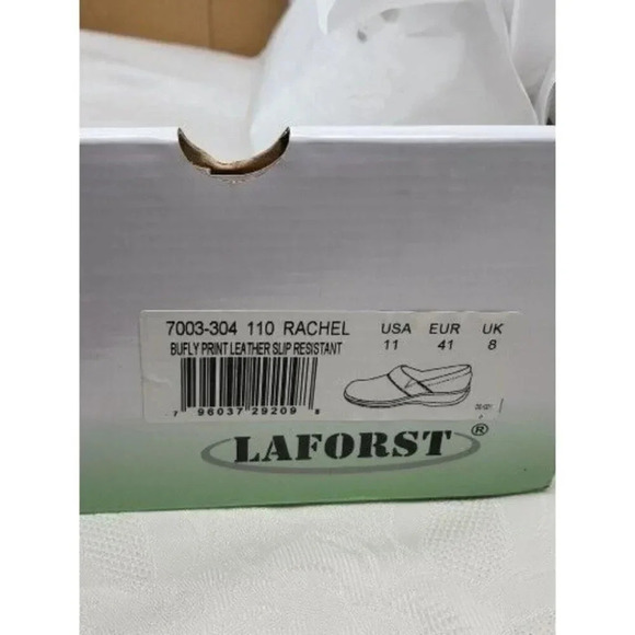 Laforst Rachel 7003 Women's Leather Nonslip Server Waitress Slip On Clog size 11 - Picture 8 of 9